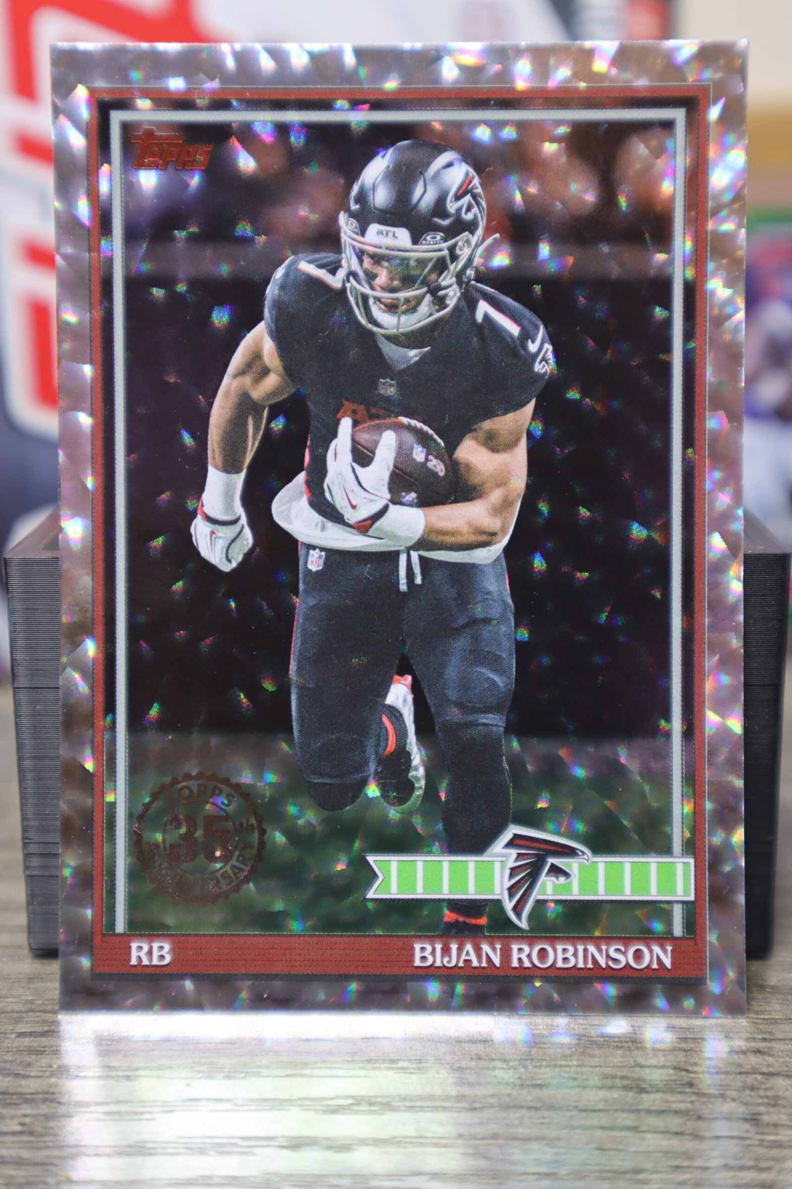 Bijan Robinson Retro 2026 Topps Flagship Football Crackle Foil