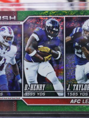AFC Rush Leaders 2026 Topps Flagship Football Green Sandglitter 81/99