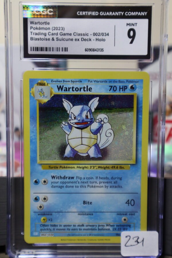 Wartortle Holographic Pokemon Card